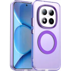 Coque arrière Phonesta HardFrost avec MagSafe pour Xiaomi Redmi Note 15 Pro Plus / Xiaomi Poco M8 Pro - Violet mat