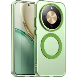 Coque arrière Phonesta HardFrost avec MagSafe pour HONOR Magic8 Lite - Vert mat