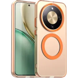 Coque arrière Phonesta HardFrost avec MagSafe pour HONOR Magic8 Lite - Orange mat
