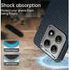 Coque arrière Phonesta IMD Carbon Fiber pour Xiaomi 14T - Bleu foncé 3