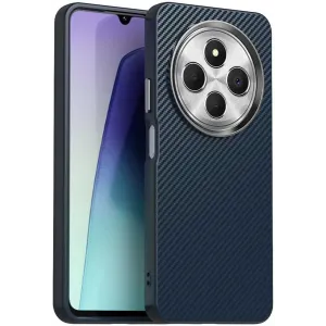 Coque arrière Phonesta IMD Carbon Fiber pour Xiaomi Redmi 14C / Xiaomi Poco C75 - Bleu foncé