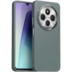 Coque arrière Phonesta IMD Carbon Fiber pour Xiaomi Redmi 14C / Xiaomi Poco C75 - Gris