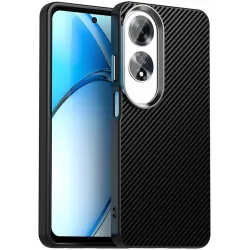 Coque arrière Phonesta IMD Carbon Fiber pour Oppo A60 - Noir