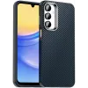 Coque arrière Phonesta IMD Carbon Fiber pour Samsung Galaxy A16 - Bleu foncé