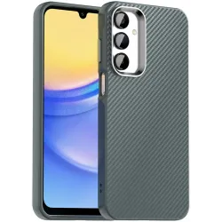 Coque arrière Phonesta IMD Carbon Fiber pour Samsung Galaxy A16 - Gris