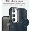 Coque arrière Phonesta IMD Carbon Fiber pour Samsung Galaxy S23 FE - Bleu foncé 5