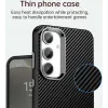 Coque arrière Phonesta IMD Carbon Fiber pour Samsung Galaxy S24 FE - Noir 5
