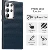 Coque arrière Phonesta IMD Carbon Fiber pour Samsung Galaxy S24 Ultra - Bleu foncé 2