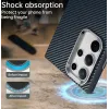 Coque arrière Phonesta IMD Carbon Fiber pour Samsung Galaxy S24 Ultra - Bleu foncé 3