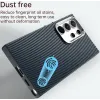 Coque arrière Phonesta IMD Carbon Fiber pour Samsung Galaxy S24 Ultra - Bleu foncé 4