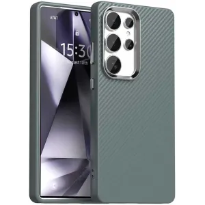 Coque arrière Phonesta IMD Carbon Fiber pour Samsung Galaxy S25 Ultra - Gris