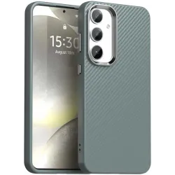 Coque arrière Phonesta IMD Carbon Fiber pour Samsung Galaxy S25/S24 - Gris
