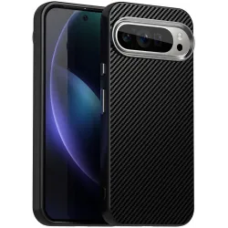 Coque arrière Phonesta IMD Carbon Fiber pour Google Pixel 9 Pro XL - Noir