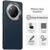 Coque arrière Phonesta IMD Carbon Fiber pour HONOR Magic7 Lite/X9c - Bleu foncé 2