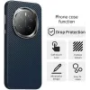 Coque arrière Phonesta IMD Carbon Fiber pour HONOR Magic7 Pro - Bleu foncé 3
