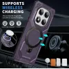 Coque arrière Phonesta IronLock anneau et MagSafe pour Xiaomi Redmi Note 14 Pro 4G/5G/14 Pro Plus / Xiaomi Poco X7 - Violet 1
