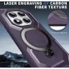 Coque arrière Phonesta IronLock anneau et MagSafe pour Xiaomi Redmi Note 14 Pro 4G/5G/14 Pro Plus / Xiaomi Poco X7 - Violet 4