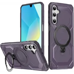 Coque arrière Phonesta IronLock anneau et MagSafe pour Samsung Galaxy A17/A16/A26 - Violet