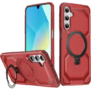Coque arrière Phonesta IronLock anneau et MagSafe pour Samsung Galaxy A17/A16/A26 - Rouge