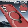 Coque arrière Phonesta IronLock anneau et MagSafe pour Samsung Galaxy A17/A16/A26 - Rouge 5