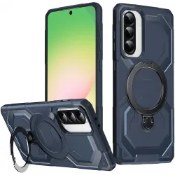 Coque arrière Phonesta IronLock anneau et MagSafe pour Samsung Galaxy A36/A56 - Bleu