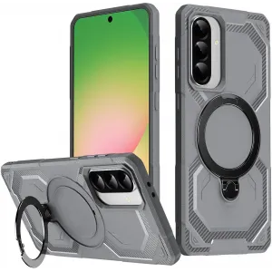 Coque arrière Phonesta IronLock anneau et MagSafe pour Samsung Galaxy A36/A56 - Gris