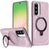 Coque arrière Phonesta IronLock anneau et MagSafe pour Samsung Galaxy A36/A56 - Rose