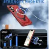 Coque arrière Phonesta IronLock anneau et MagSafe pour Samsung Galaxy S25 Plus/S24 Plus - Rouge 2