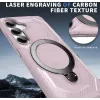 Coque arrière Phonesta IronLock anneau et MagSafe pour Samsung Galaxy S25 Plus/S24 Plus - Rose 5