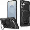 Coque arrière Phonesta IronLock anneau et MagSafe pour Samsung Galaxy S25 Plus/S24 Plus - Noir