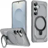 Coque arrière Phonesta IronLock anneau et MagSafe pour Samsung Galaxy S25/S24 - Gris