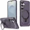 Coque arrière Phonesta IronLock anneau et MagSafe pour Samsung Galaxy S25/S24 - Violet