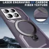 Coque arrière Phonesta IronLock anneau et MagSafe pour Xiaomi 14T Pro - Violet 5