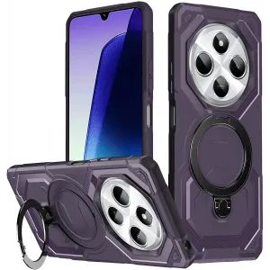 Coque arrière Phonesta IronLock anneau et MagSafe pour Xiaomi Redmi 14C / Xiaomi Poco C75 - Violet
