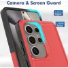 Coque arrière Phonesta ImpactShield pour Samsung Galaxy S25 Ultra - Rouge 2
