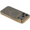 Coque arrière Phonesta Luxury Carbon Fiber avec MagSafe pour Apple iPhone 17 Pro Max - Marron 4