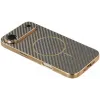 Coque arrière Phonesta Luxury Carbon Fiber avec MagSafe pour Apple iPhone Air - Marron 3
