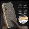 Coque arrière Phonesta Luxury Carbon Fiber avec MagSafe pour Samsung Galaxy A17/A26 - Marron 6