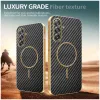 Coque arrière Phonesta Luxury Carbon Fiber avec MagSafe pour Samsung Galaxy A17/A26 - Noir 4