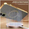 Coque arrière Phonesta Luxury Carbon Fiber avec MagSafe pour Samsung Galaxy S25 Edge - Marron 4