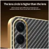 Coque arrière Phonesta Luxury Carbon Fiber avec MagSafe pour Samsung Galaxy S25 Edge - Noir 7