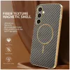 Coque arrière Phonesta Luxury Carbon Fiber avec MagSafe pour Samsung Galaxy S25 FE - Marron 1