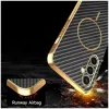 Coque arrière Phonesta Luxury Carbon Fiber avec MagSafe pour Samsung Galaxy S25 FE - Noir 6