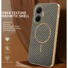 Coque arrière Phonesta Luxury Carbon Fiber avec MagSafe pour Xiaomi Poco F7 - Marron 1