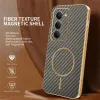 Coque arrière Phonesta Luxury Carbon Fiber avec MagSafe pour Xiaomi Redmi 15 - Marron 2