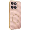 Coque arrière Phonesta Luxury Carbon Fiber avec MagSafe pour Motorola Edge 60 Pro - Rose 0
