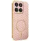 Coque arrière Phonesta Luxury Carbon Fiber avec MagSafe pour Motorola Edge 60 Pro - Rose