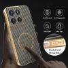 Coque arrière Phonesta Luxury Carbon Fiber avec MagSafe pour Motorola Moto G56 - Marron 6