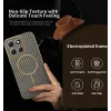 Coque arrière Phonesta Luxury Carbon Fiber avec MagSafe pour Motorola Moto G86 - Marron 2