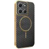 Coque arrière Phonesta Luxury Carbon Fiber avec MagSafe pour Motorola Moto G86 - Noir 0